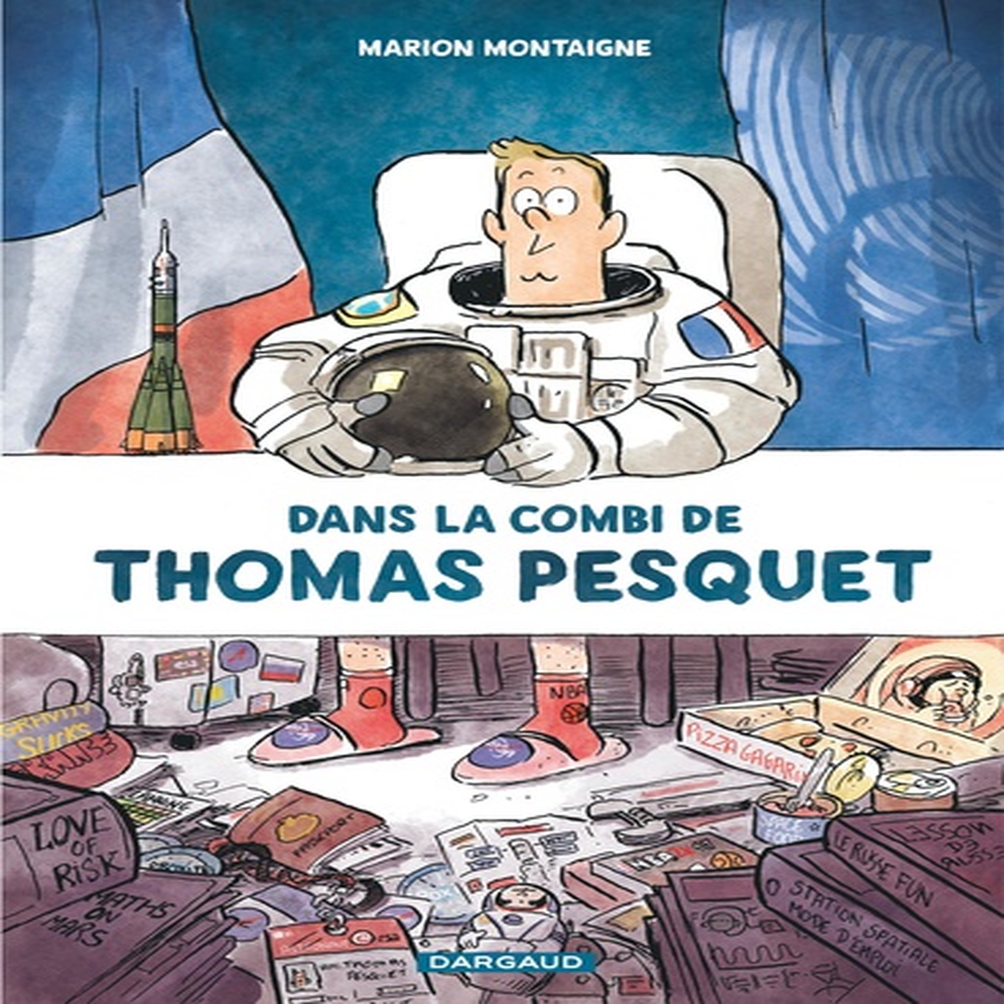  DANS LA COMBI DE THOMAS PESQUET, Montaigne Marion