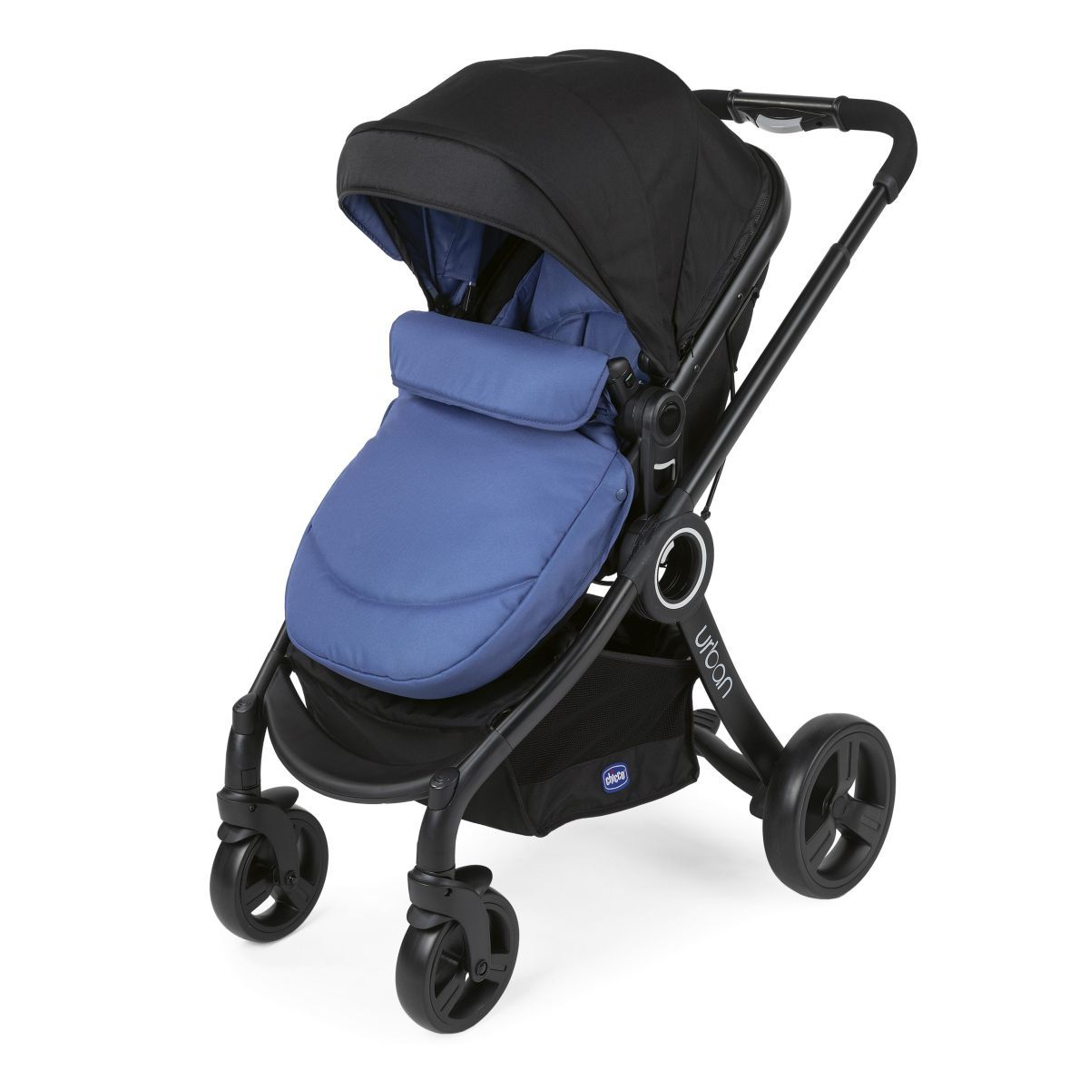 CHICCO Pack urban plus (poussette + nacelle transformable + auto-fix fast) Denim