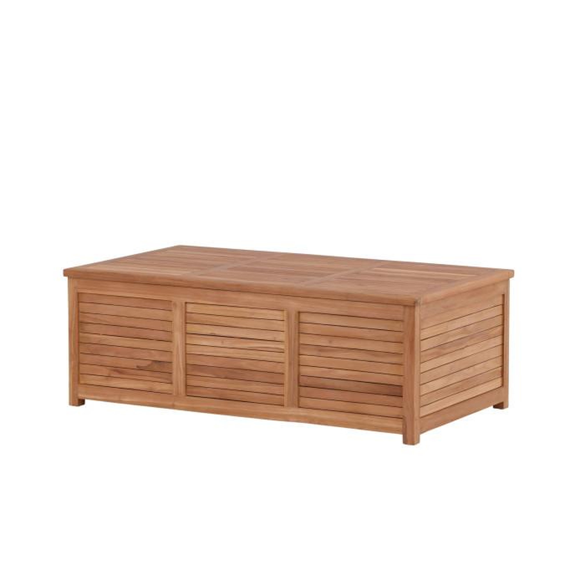 Voir la diapositive 3 : Paris Prix Coffre de Jardin en Teck  Trento  46cm Naturel