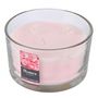 Voir la diapositive 2 : Paris Prix Bougie Parfumée 3 Mèches  Essentiel  13cm Rose