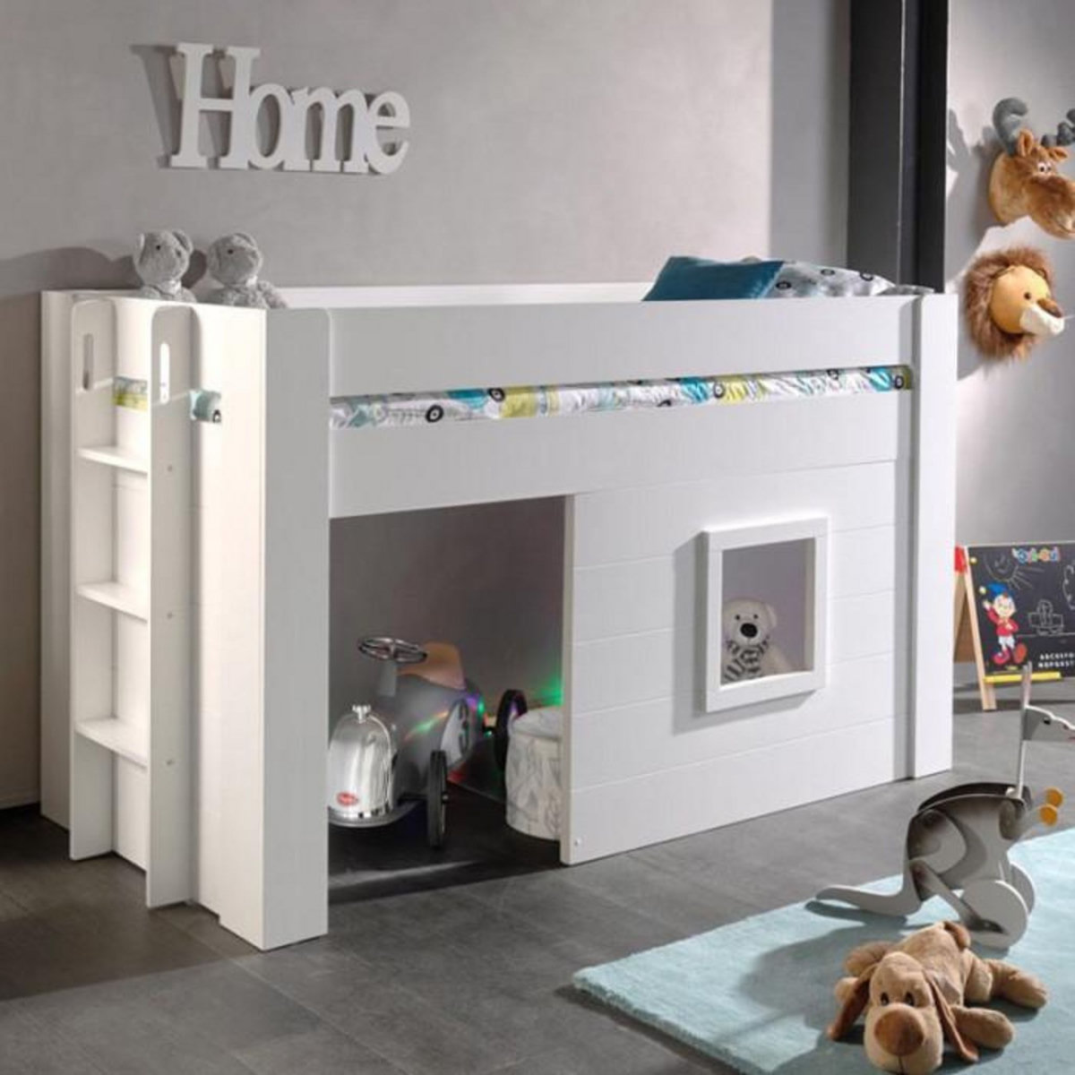 Paris Prix Lit Enfant Cabane  Noah  90x200cm Blanc