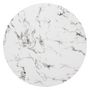 Voir la diapositive 3 : ATMOSPHERA Table à Manger Effet Marbre  Rayo  120cm Blanc