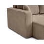 Voir la diapositive 6 : BEST MOBILIER Topaze - canapé d'angle réversible - 4 places - convertible avec coffre - en velours côtelé plat