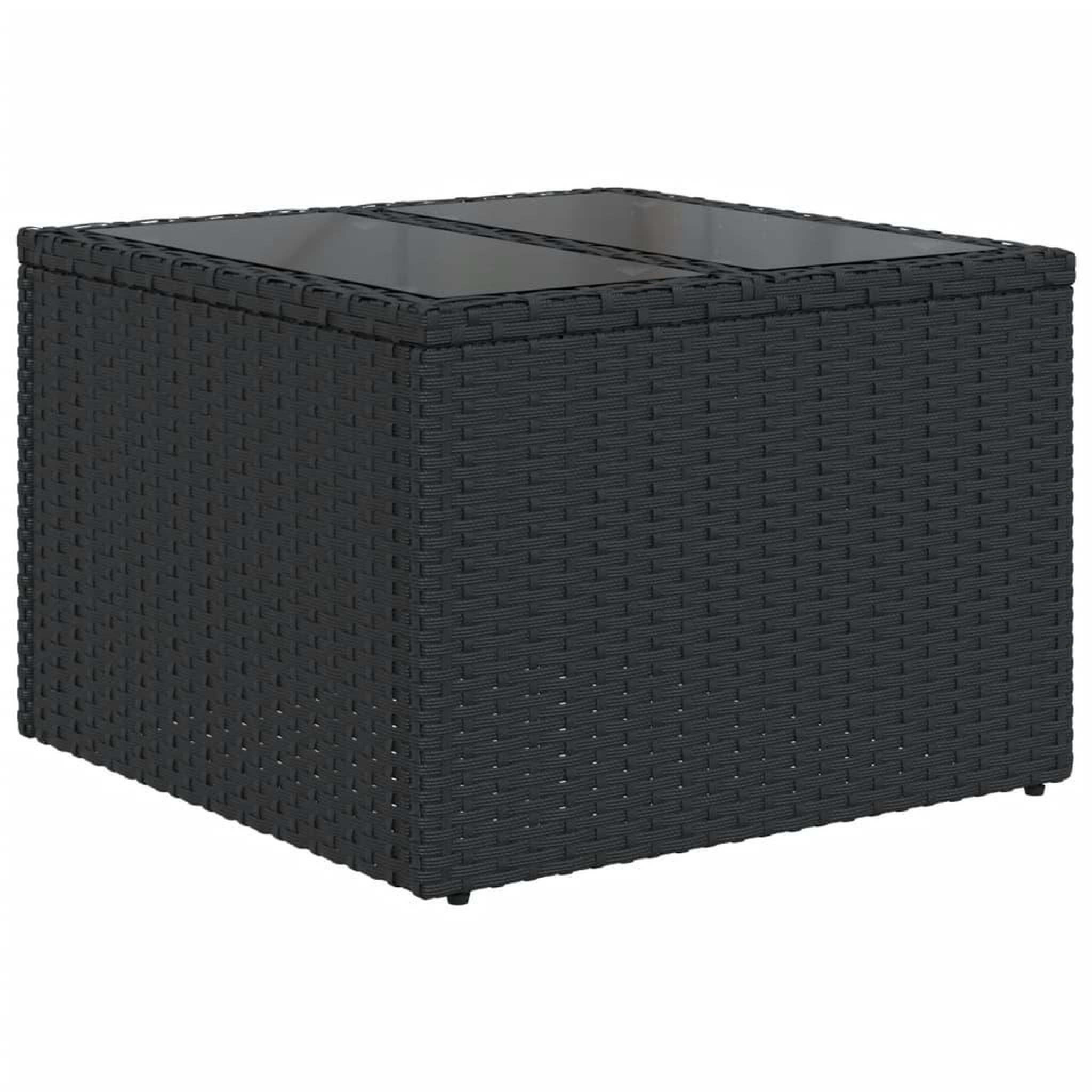 Voir la diapositive 5 : VIDAXL Salon de jardin 11 pcs avec coussins noir resine tressee