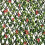 Voir la diapositive 4 : NATURE Treillis extensible en osier avec feuillage - Bougainvilliers - 100 x 200 cm - Nature