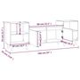 Voir la diapositive 6 : VIDAXL Meuble TV Chene sonoma 160x35x55 cm Bois d'ingenierie