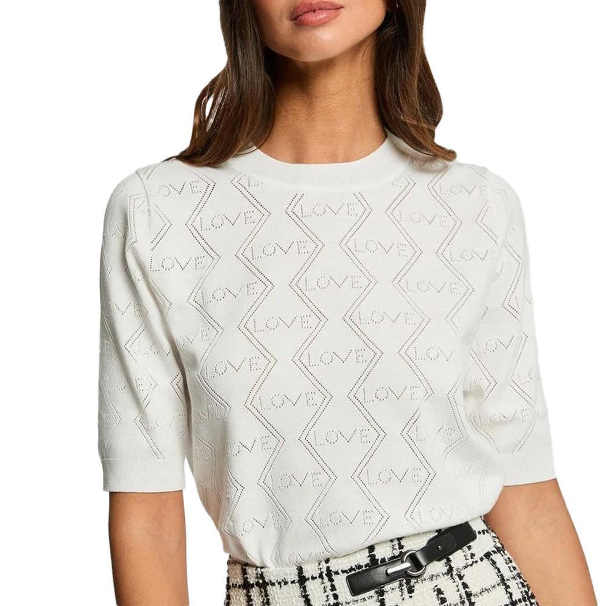 Voir la diapositive 1 : MORGAN T-Shirt Blanc Femme Morgan MIKA