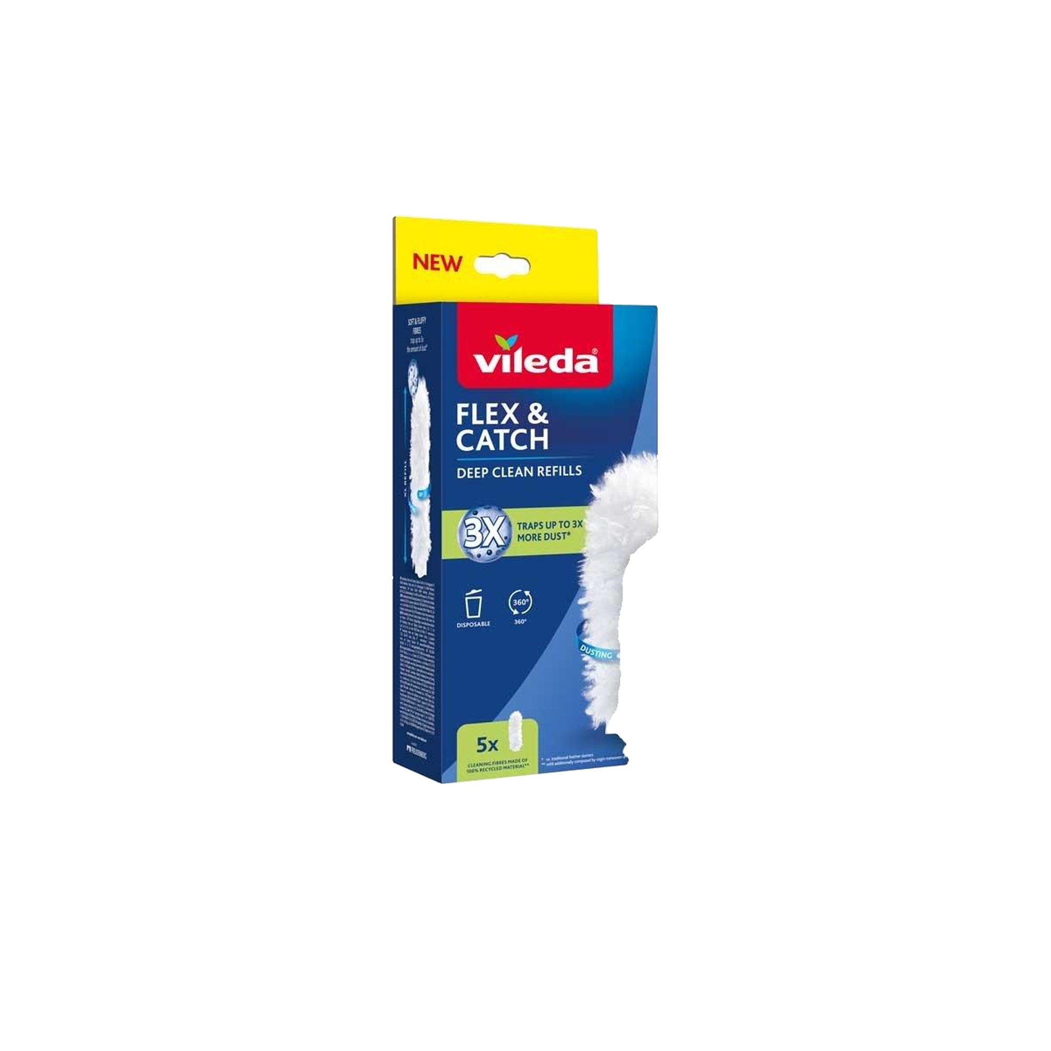 vileda Accessoire de nettoyage Vileda Flex & Catch Efficacité 3x plus de poussière Taille 11,2 cm