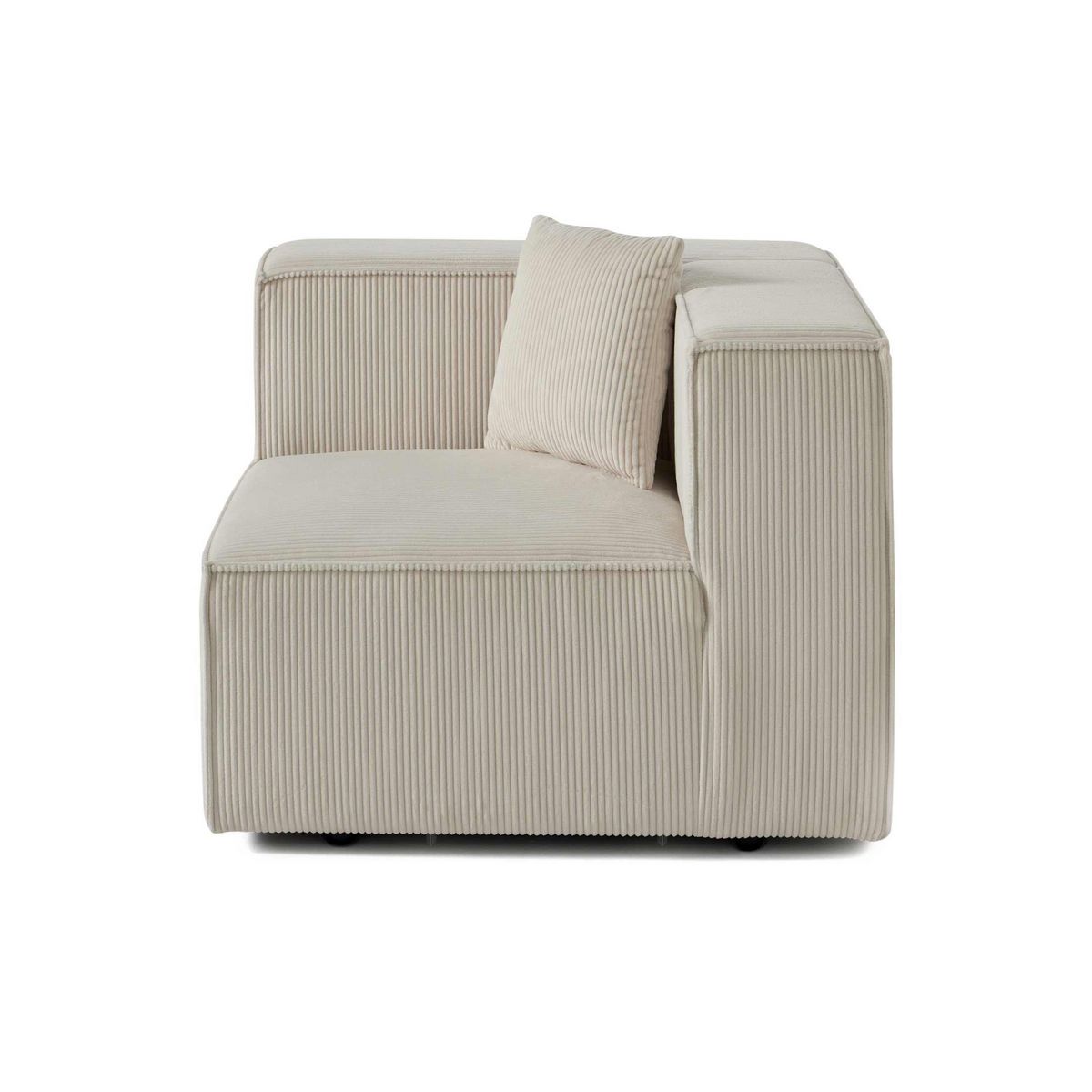 LISA DESIGN Arty - module d'assise gauche - en velours côtelé