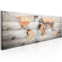 Voir la diapositive 1 : Paris Prix Tableau Imprimé  World Maps : Wooden Travels