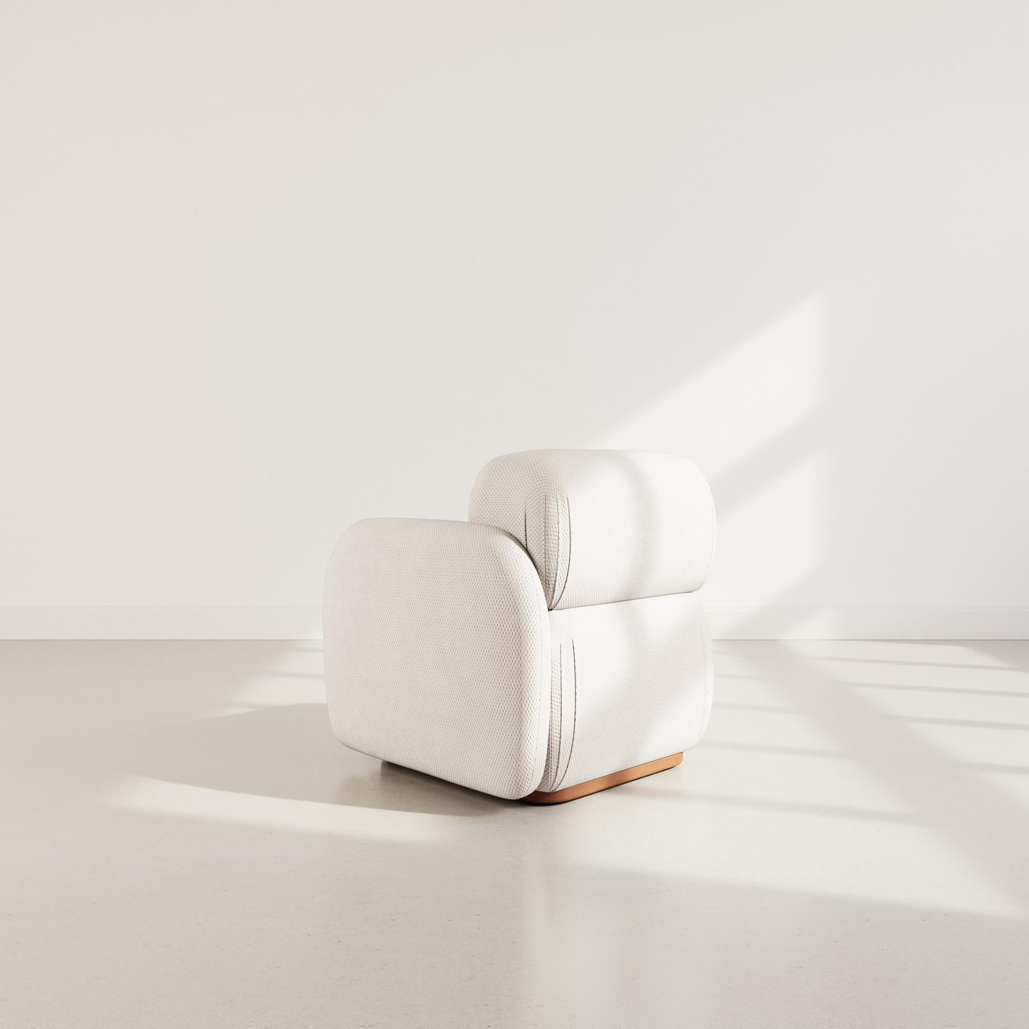 Voir la diapositive 6 : LISA DESIGN Penelope - module d'assise droit en velours texturé