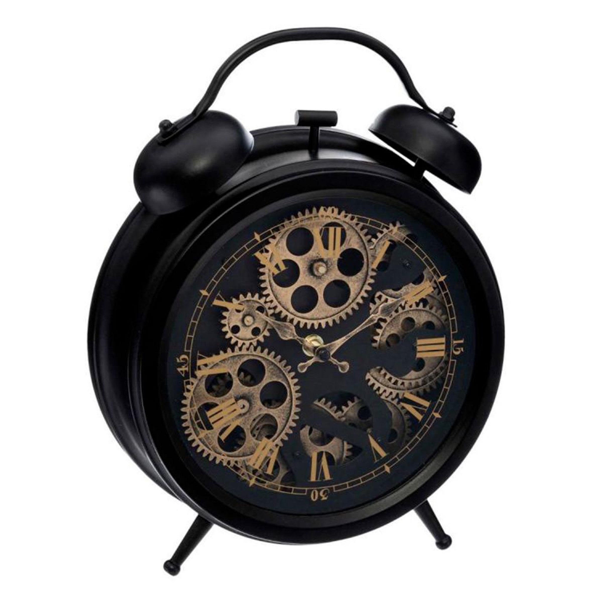 ATMOSPHERA Horloge à poser en métal  janis  33cm noir