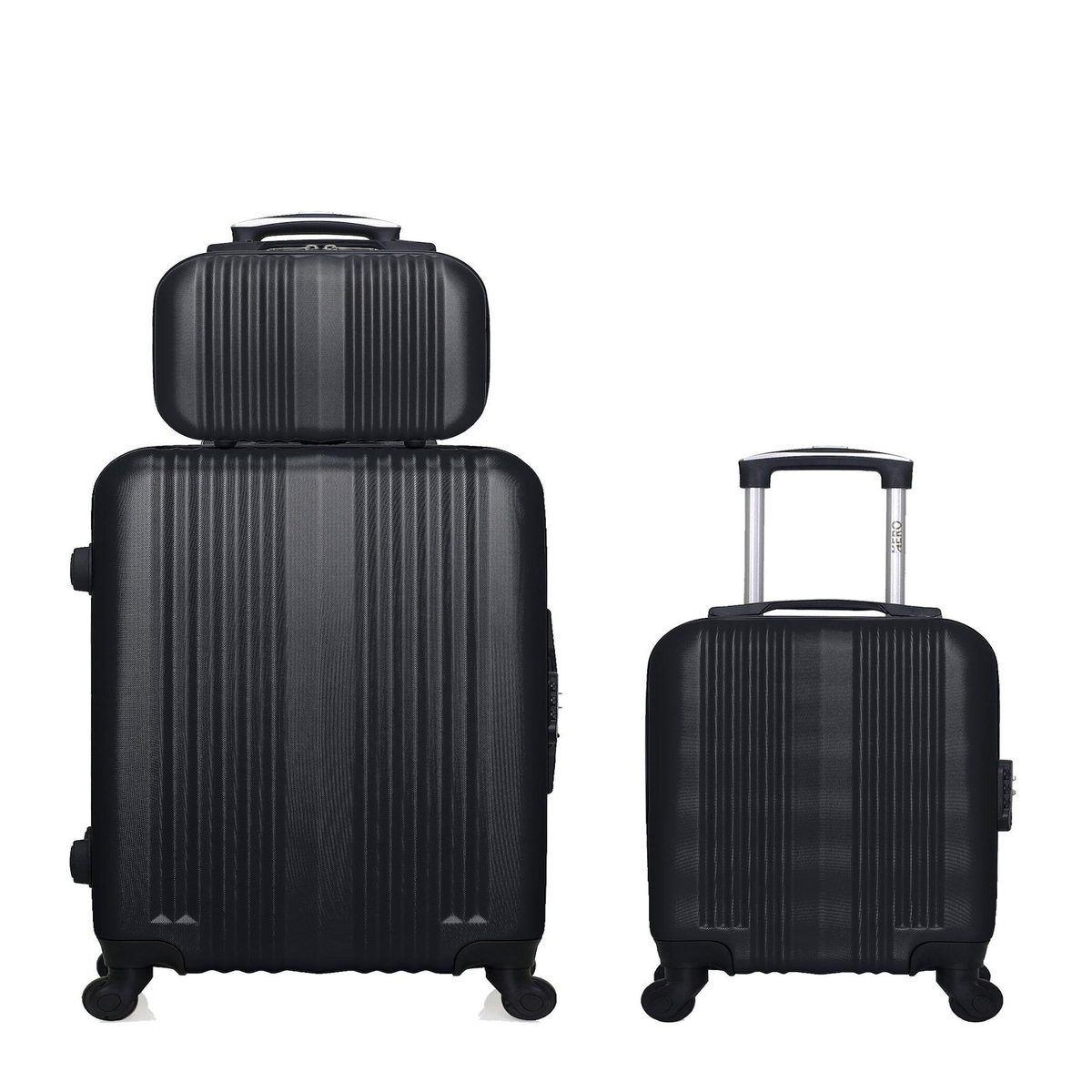 HERO HERO - Lot de 3 - Valise Weekend, valise cabine XXS et vanity LIPARI