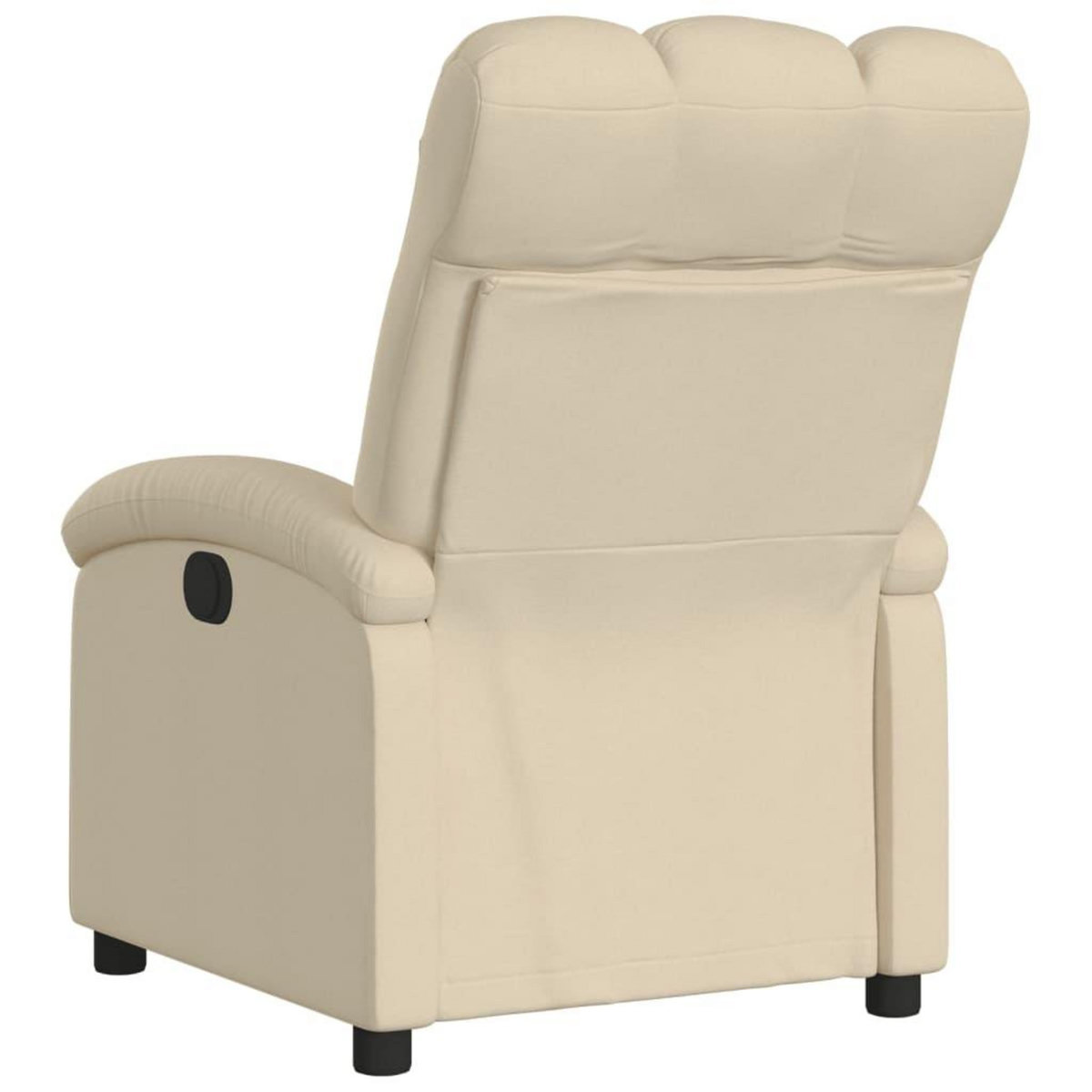 VIDAXL Fauteuil inclinable Creme Tissu