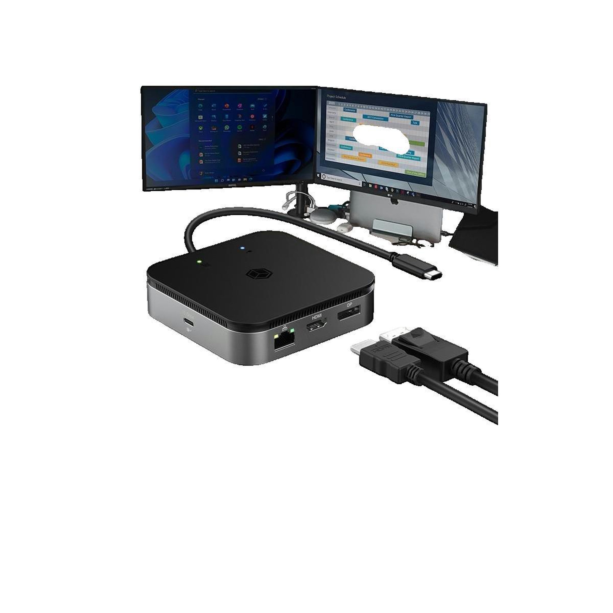 Voir la diapositive 2 : Icy Box Station d'accueil Icy-Box IB-DK408-C41 USB 4 Type-C 7 ports 8K