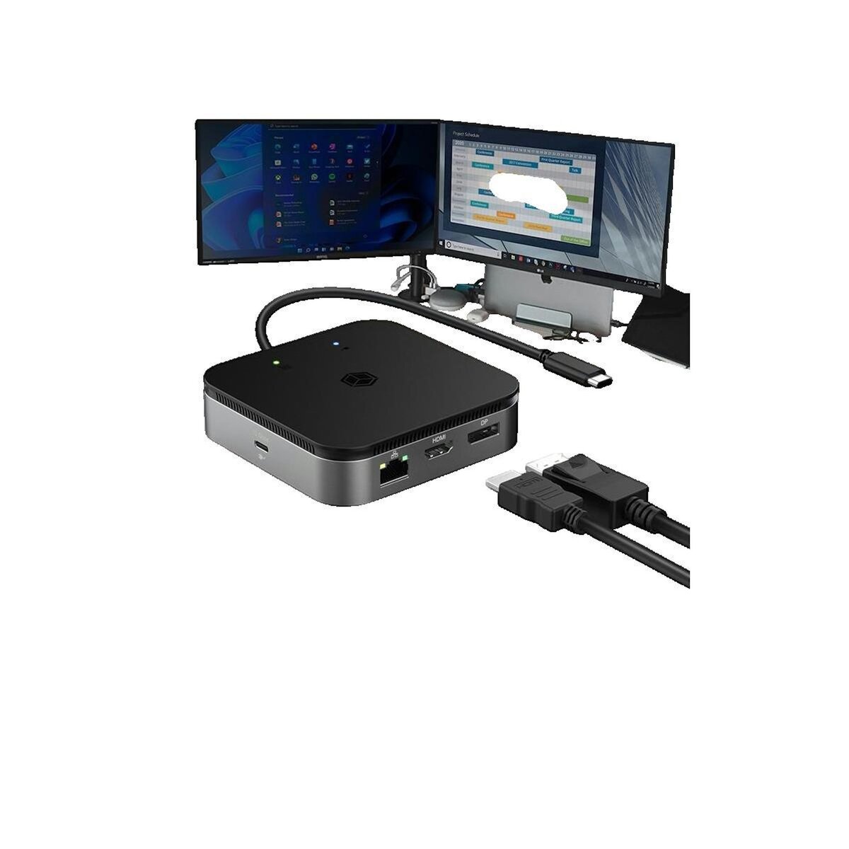 Icy Box Station d'accueil Icy-Box IB-DK408-C41 USB 4 Type-C 7 ports 8K