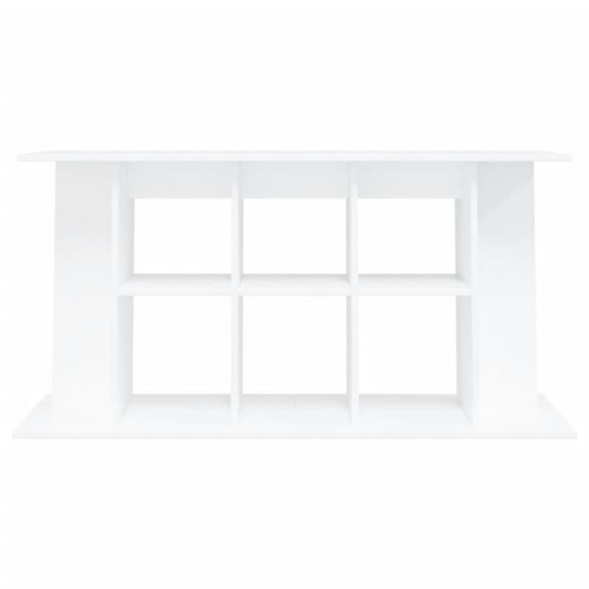 VIDAXL Support pour aquarium blanc 120x40x60 cm bois d ingénierie
