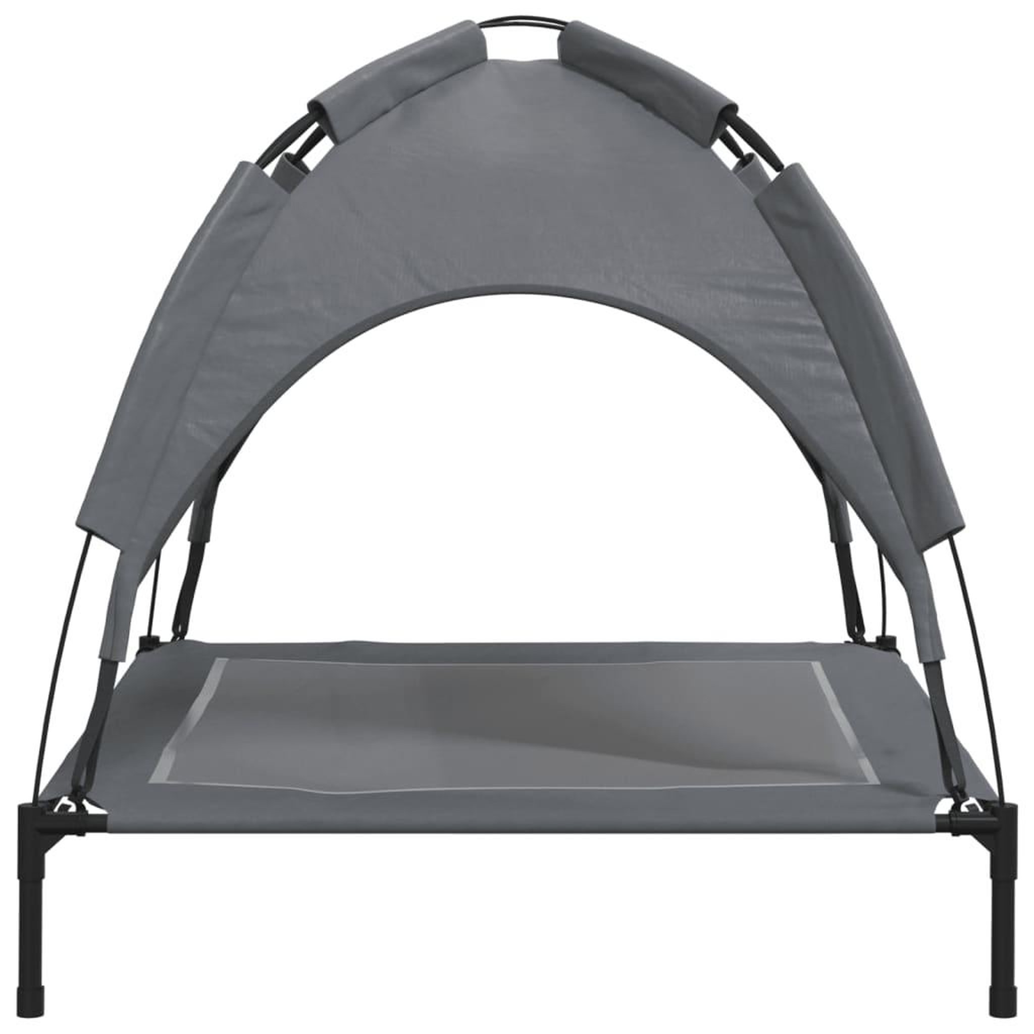 Voir la diapositive 5 : VIDAXL Lit pour chien avec auvent anthracite tissu Oxford et acier