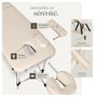 Voir la diapositive 3 : tectake Table de massage portable pliante 2 zones largeur 61 cm et rembourrage de 4 cm beige