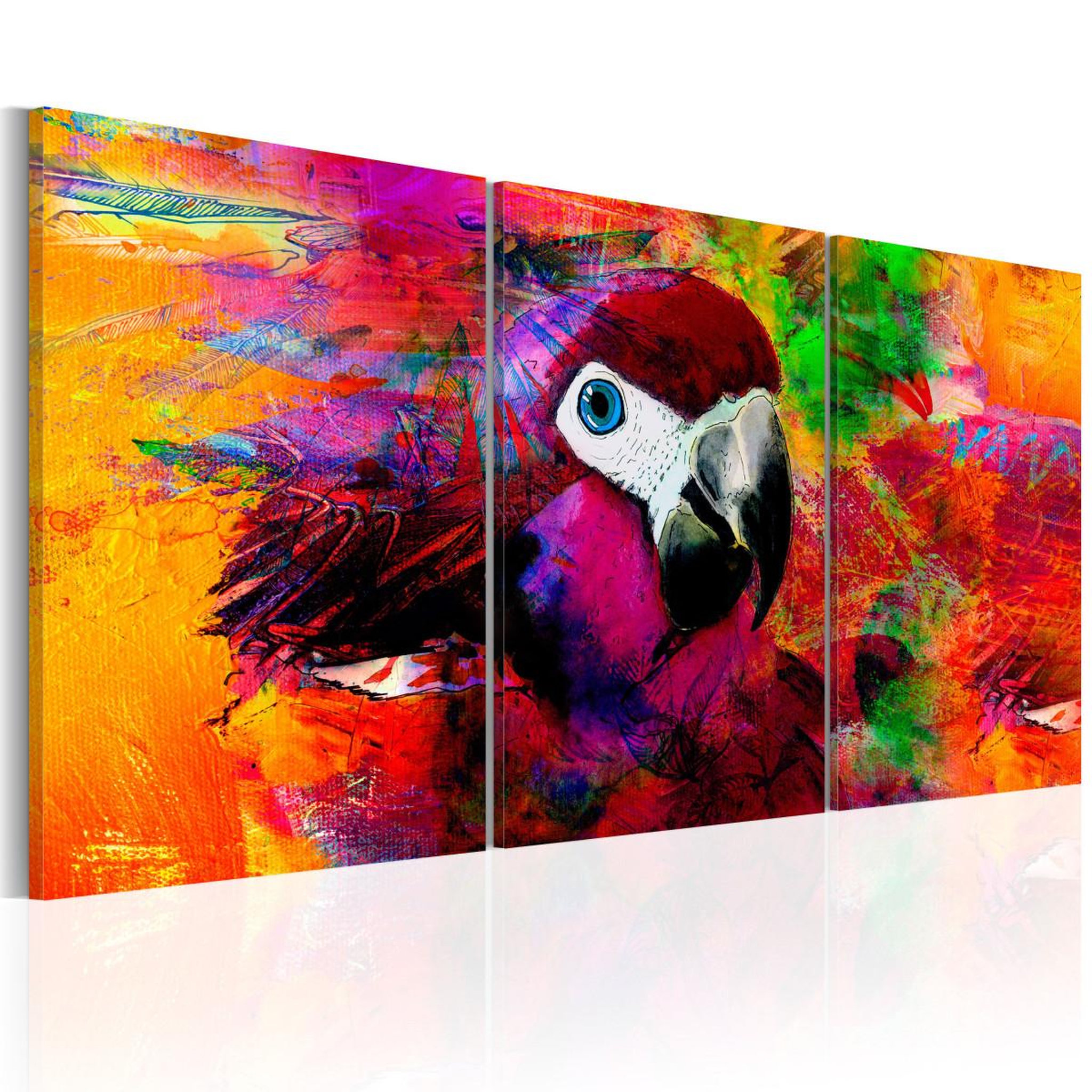 Paris Prix Tableau imprimé  jungle of colours. Coloris disponibles : Multicolore