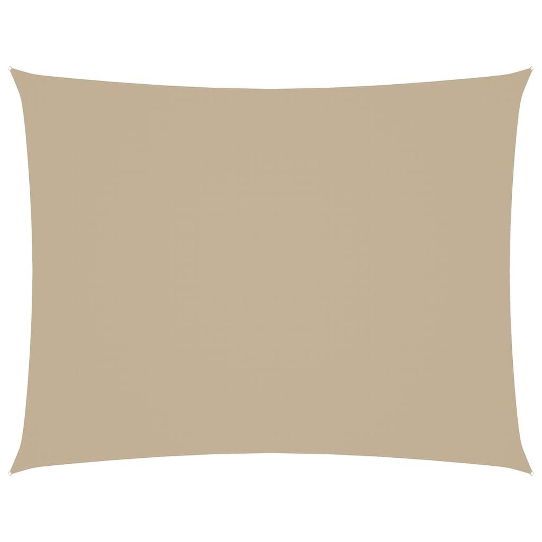 Voir la diapositive 2 : VIDAXL Voile de parasol tissu oxford rectangulaire 2,5x4 m beige