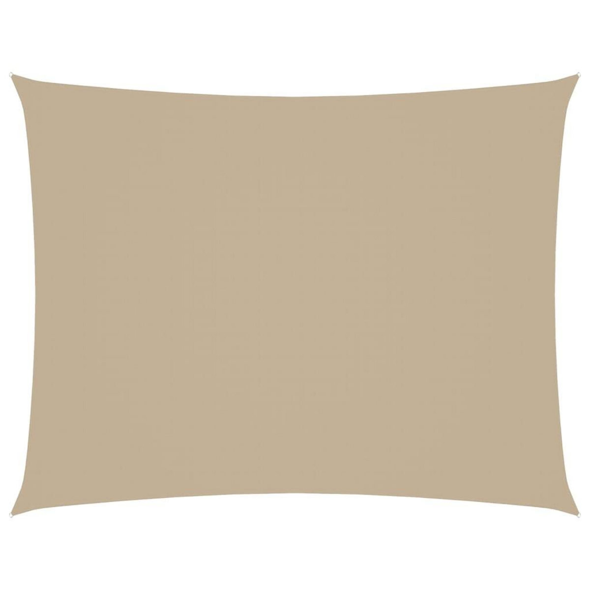 VIDAXL Voile de parasol tissu oxford rectangulaire 2,5x4 m beige