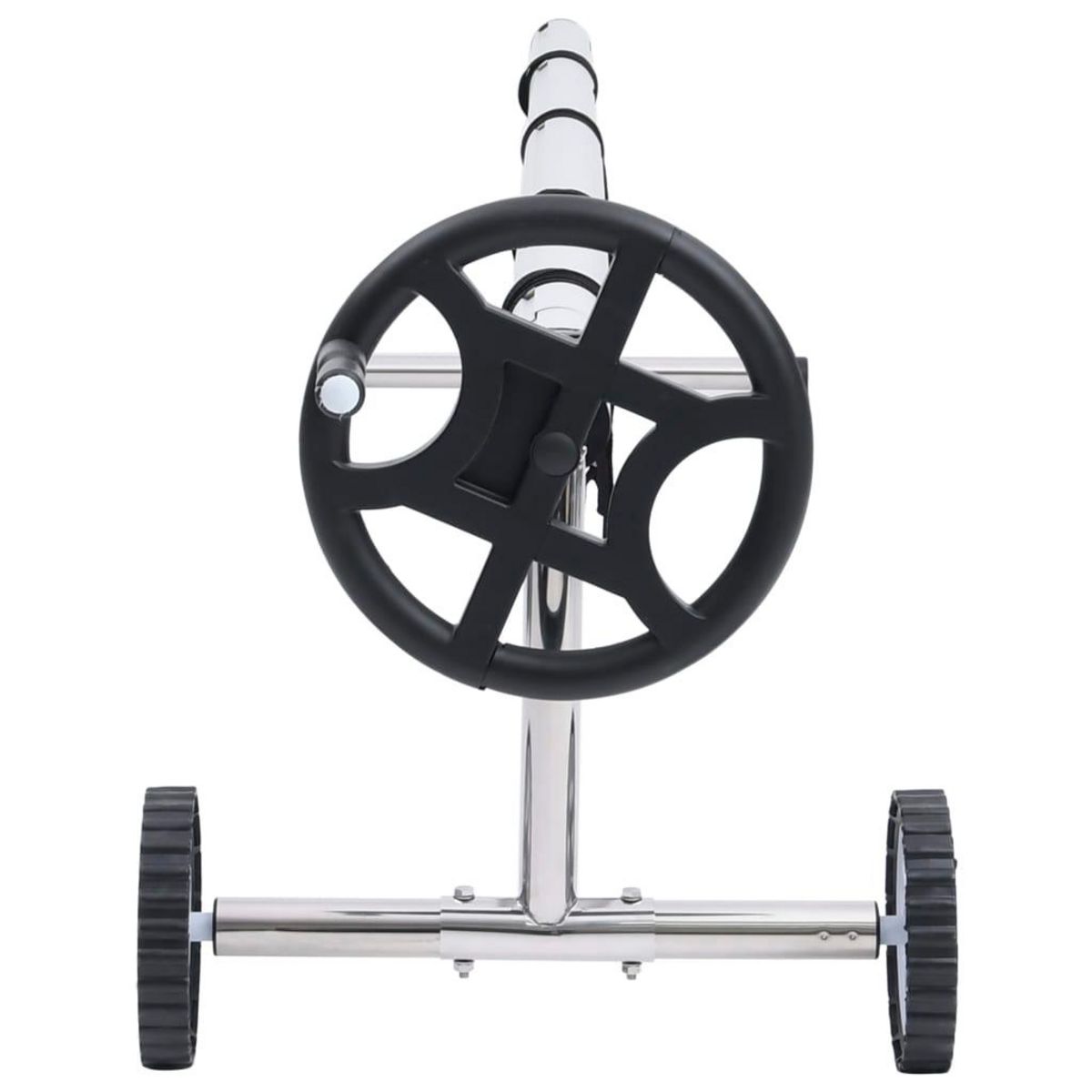 VIDAXL Enrouleur de bache de piscine avec base en acier inoxydable