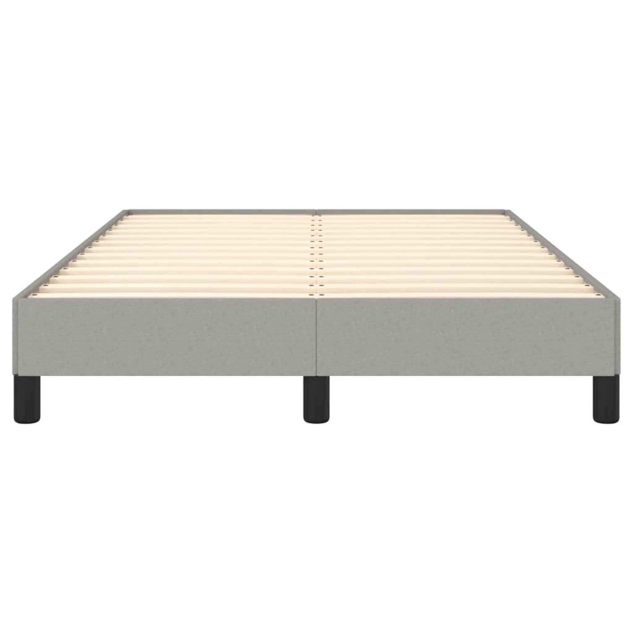 Voir la diapositive 5 : VIDAXL Cadre de lit sans matelas gris clair 120x190 cm tissu