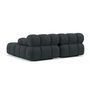 Voir la diapositive 5 : LISA DESIGN Ruby - canapé droit 4 places avec double méridienne - assise profonde - en velours texturé