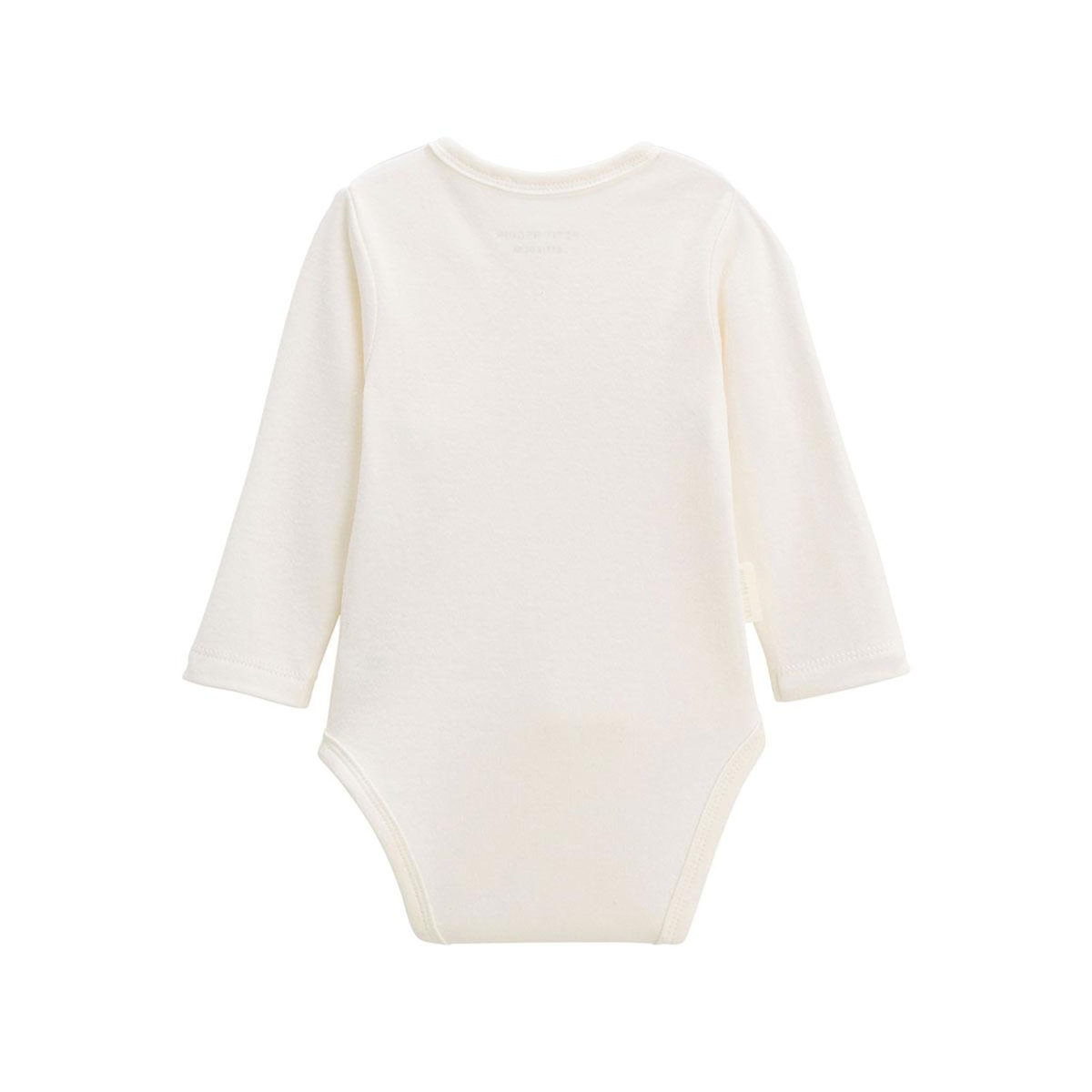 Petit Béguin Lot de 2 bodies bébé manches longues ouverture croisée Câlins