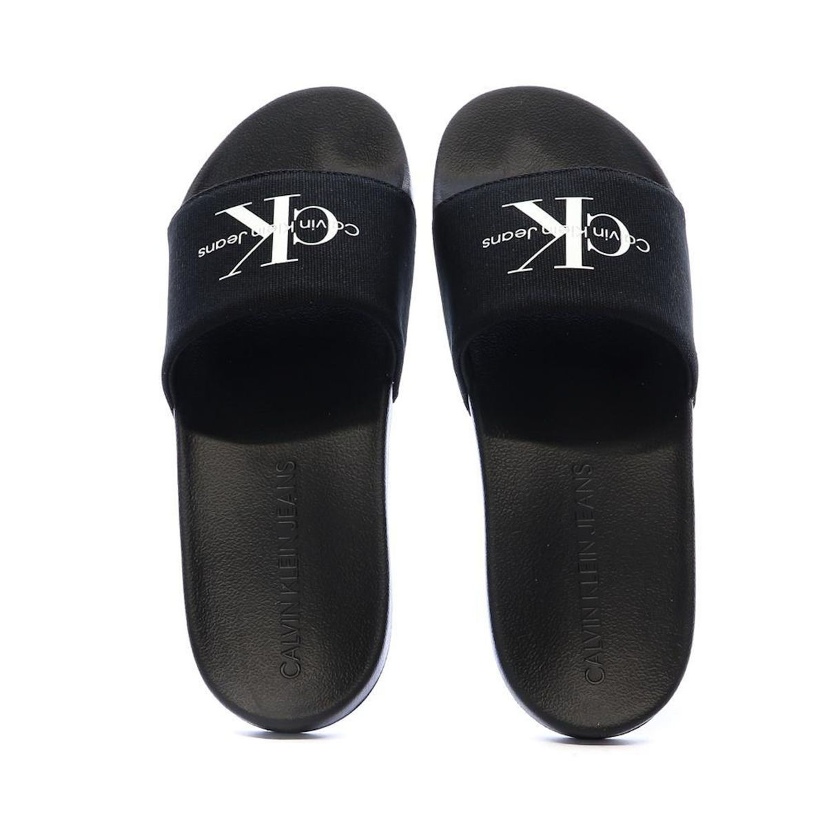 CALVIN KLEIN JEANS Claquettes Noir Homme Calvin Klein Jeans Slide Monogram