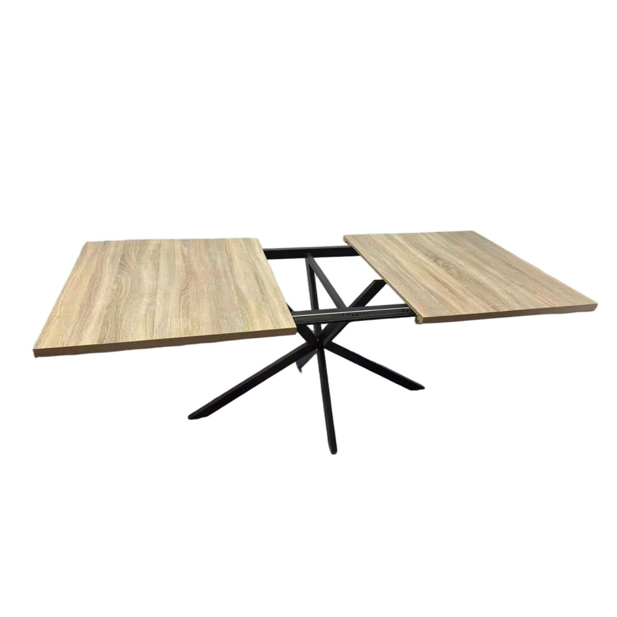 Voir la diapositive 5 : CONCEPT USINE Table extensible 8 personnes effet bois 200cm inga