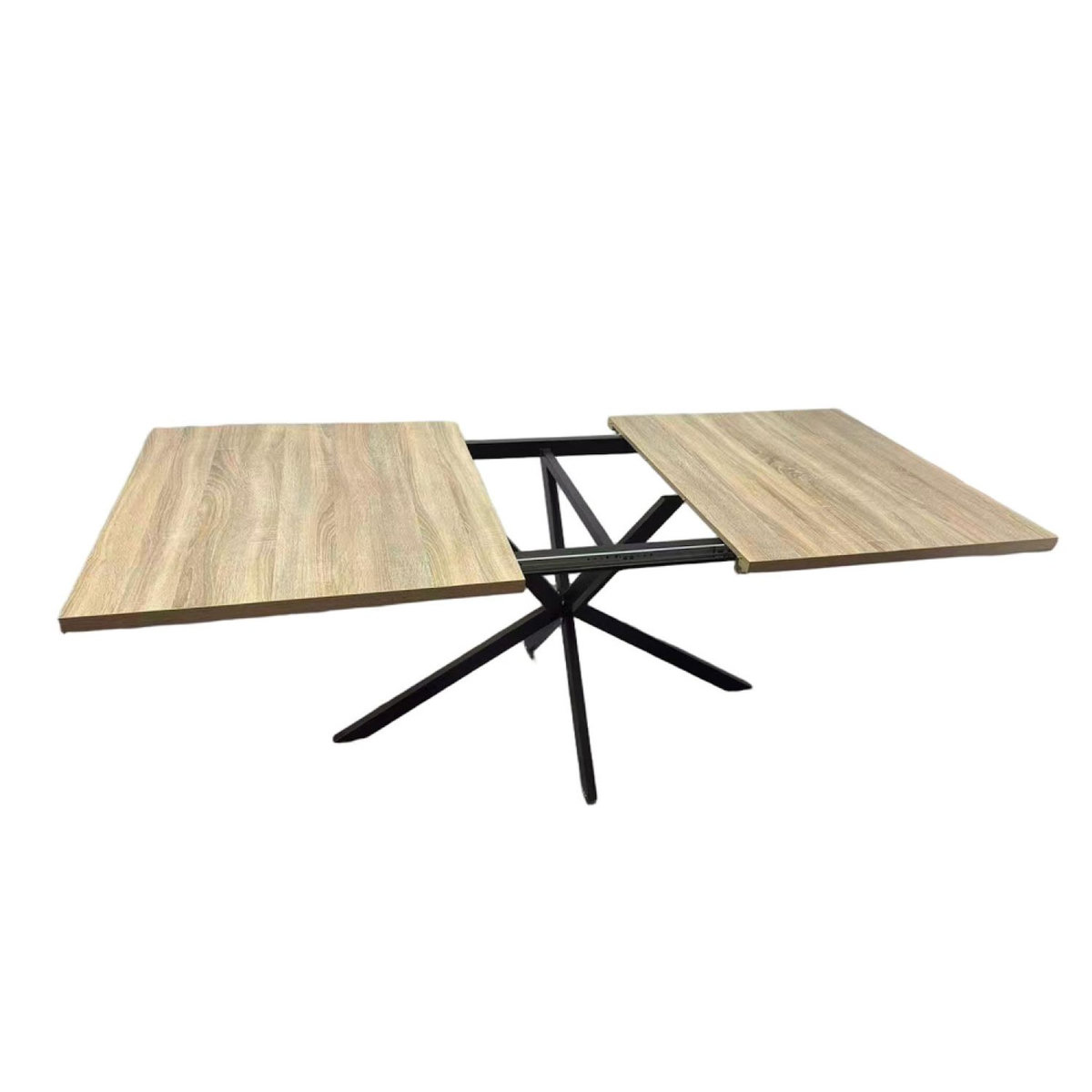 CONCEPT USINE Table extensible 8 personnes effet bois 200cm HINGA