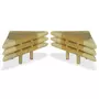 VIDAXL Table de chevet 2 pcs 60 x 60 x 40 cm Bambou naturel