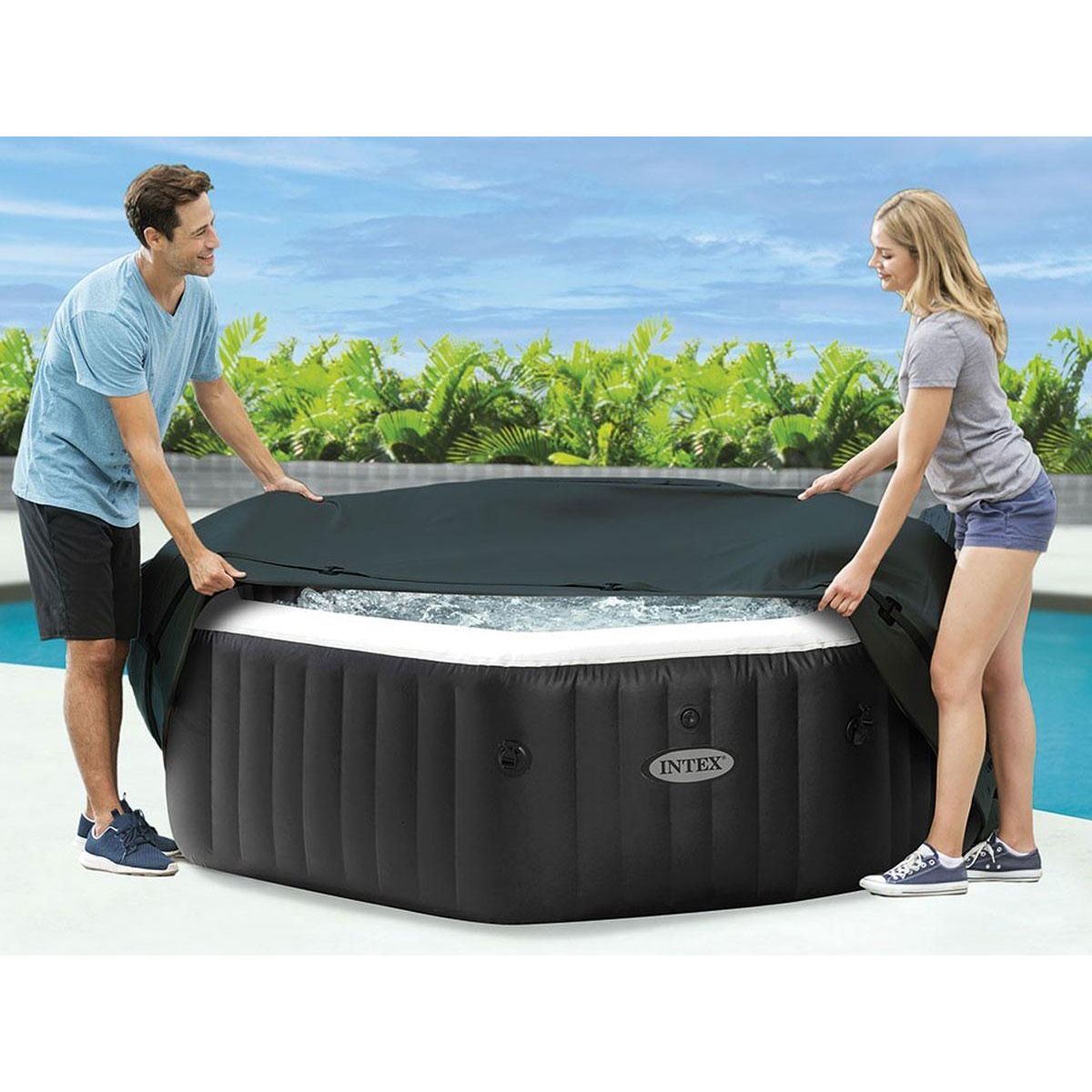INTEX Couverture thermique pour spa gonflable PureSpa octogonale 4 places - Intex
