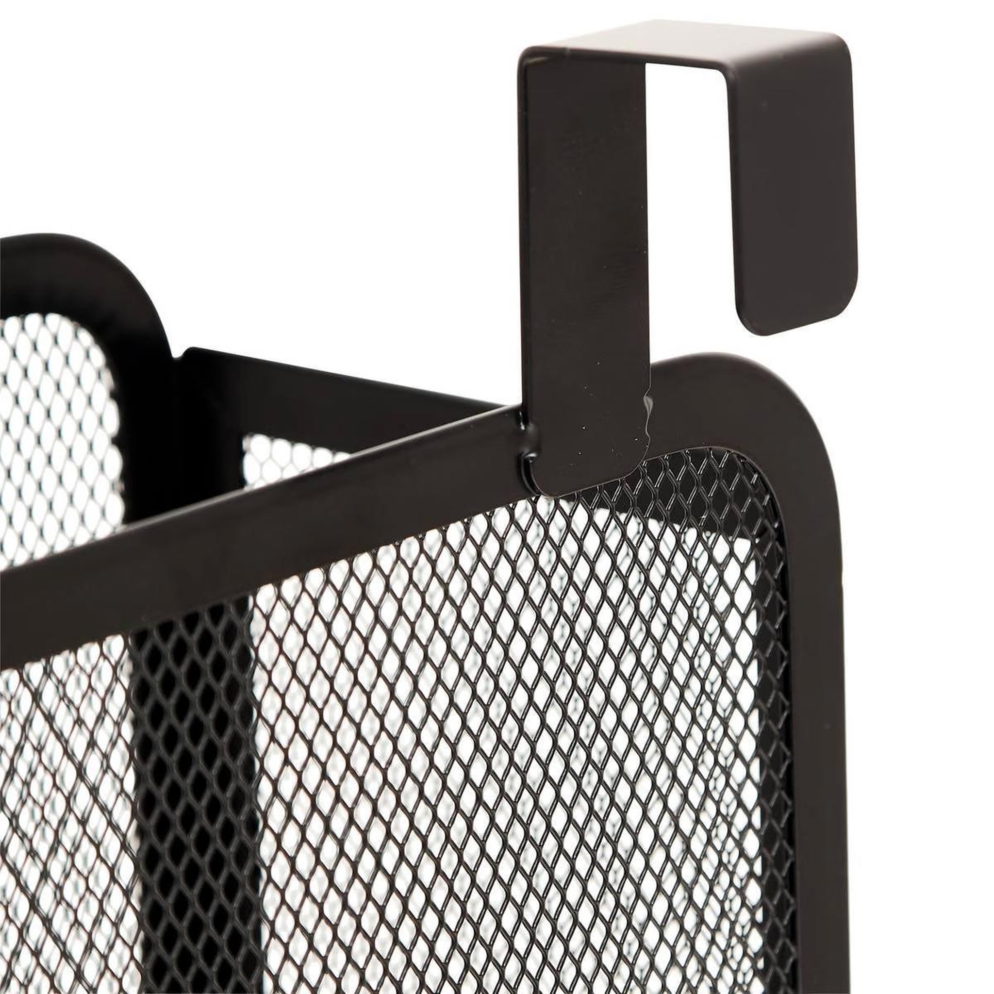 Voir la diapositive 2 : FIVE Panier de rangement sur porte  spacy  25cm noir