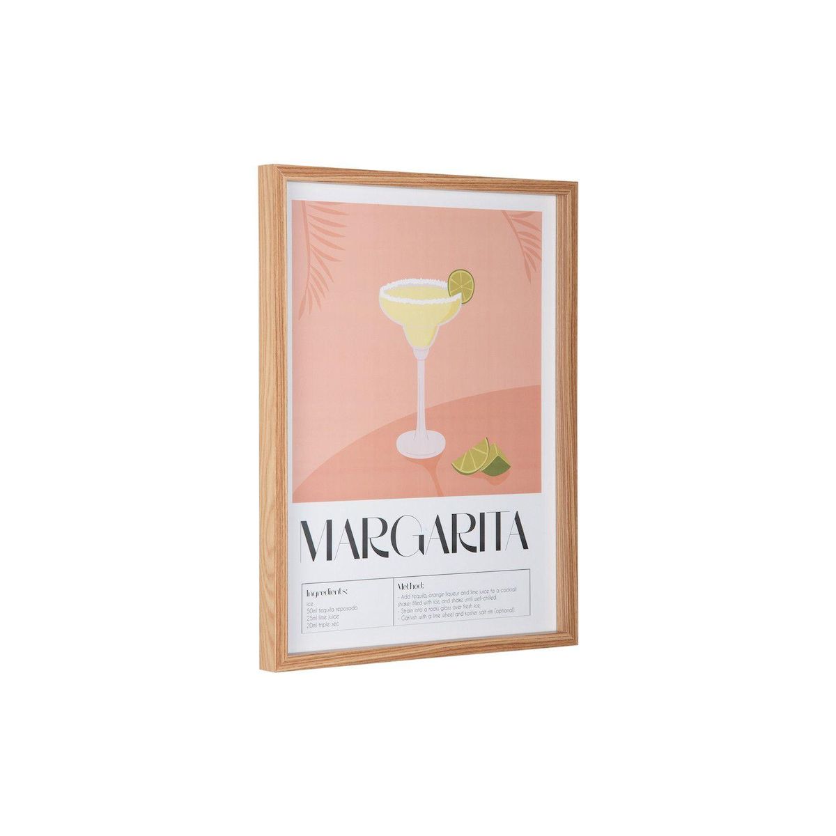 PRESENT TIME Affiche encadrée COCKTAIL