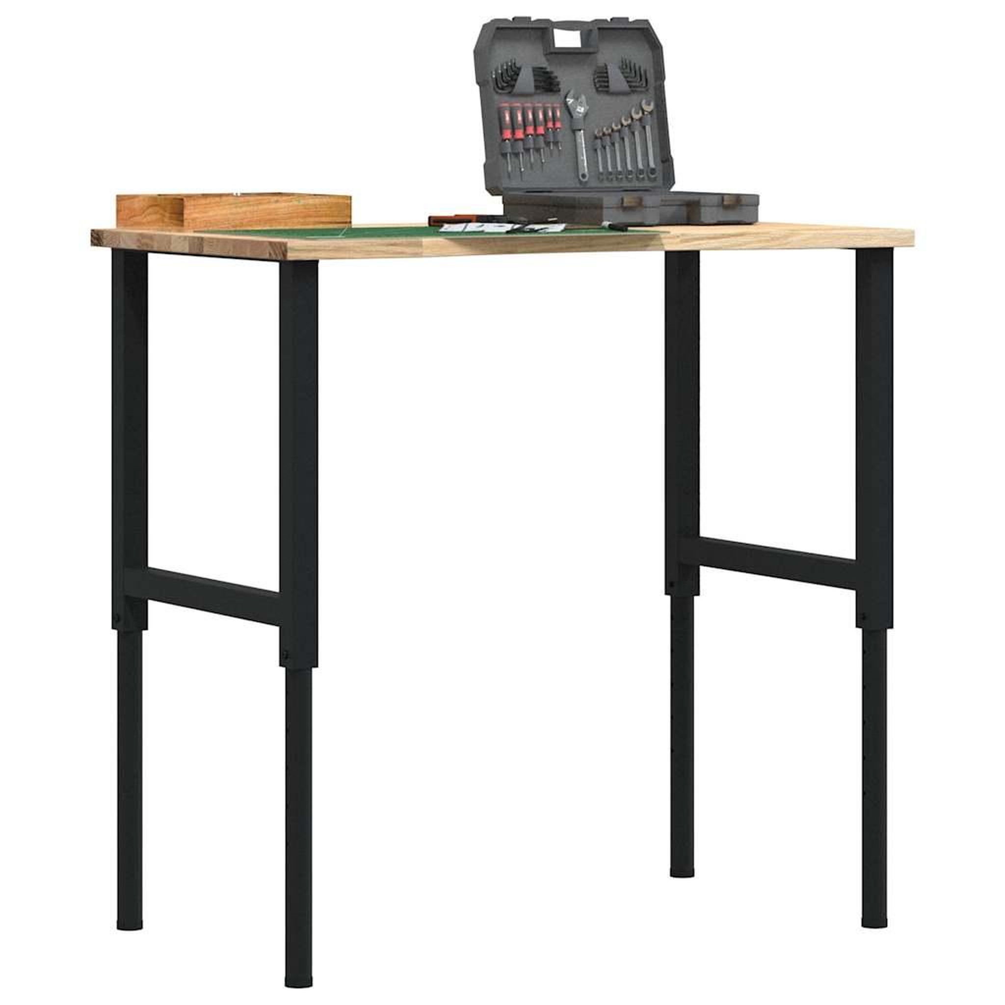VIDAXL Etabli 100x60x(71,5-98) cm bois de chene massif