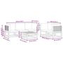 Voir la diapositive 6 : VIDAXL Salon de jardin avec coussins 6 pcs bois d'acacia solide