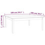 Voir la diapositive 6 : VIDAXL Table basse Gris 100x100x40 cm Bois massif de pin