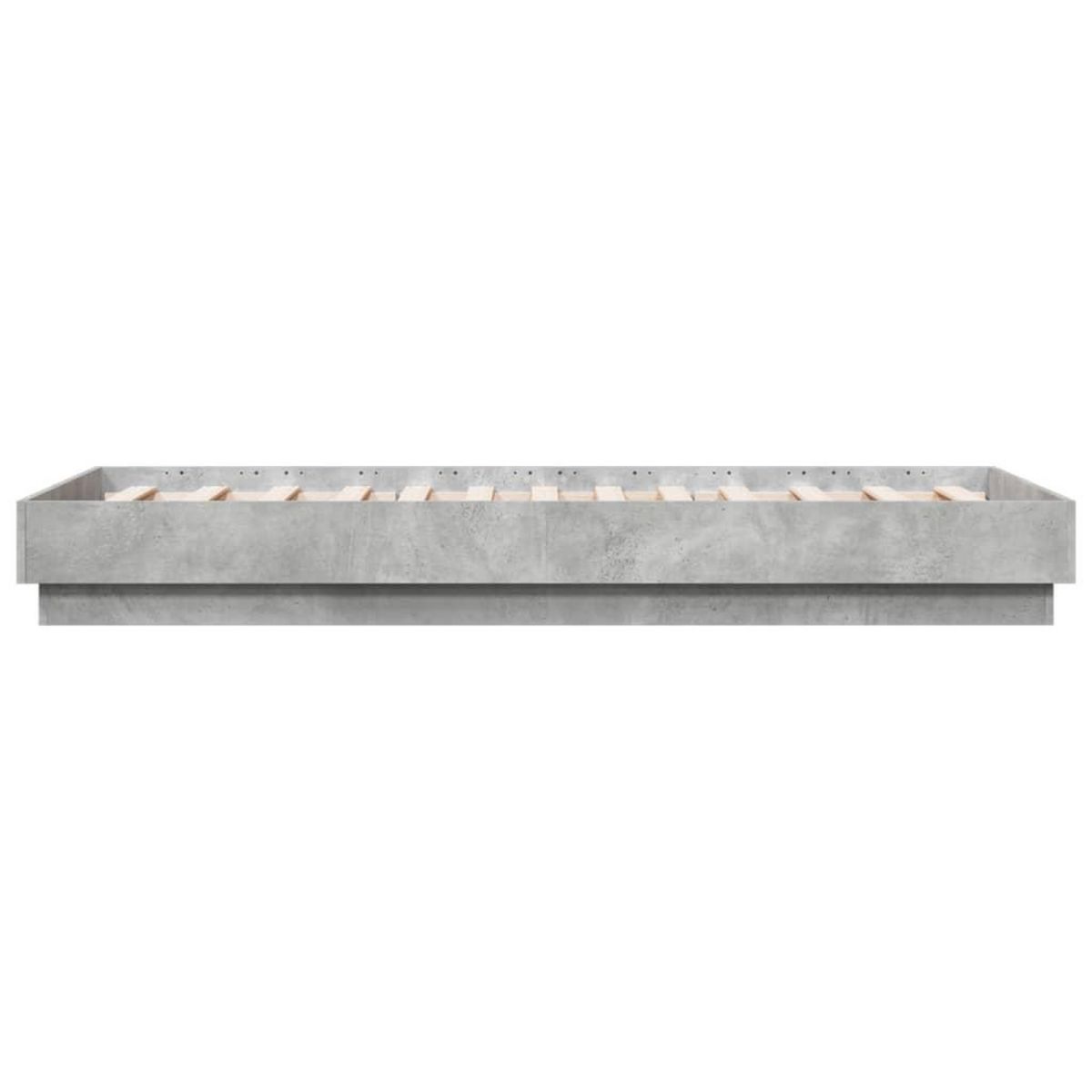 VIDAXL Cadre de lit sans matelas gris beton 75x190 cm