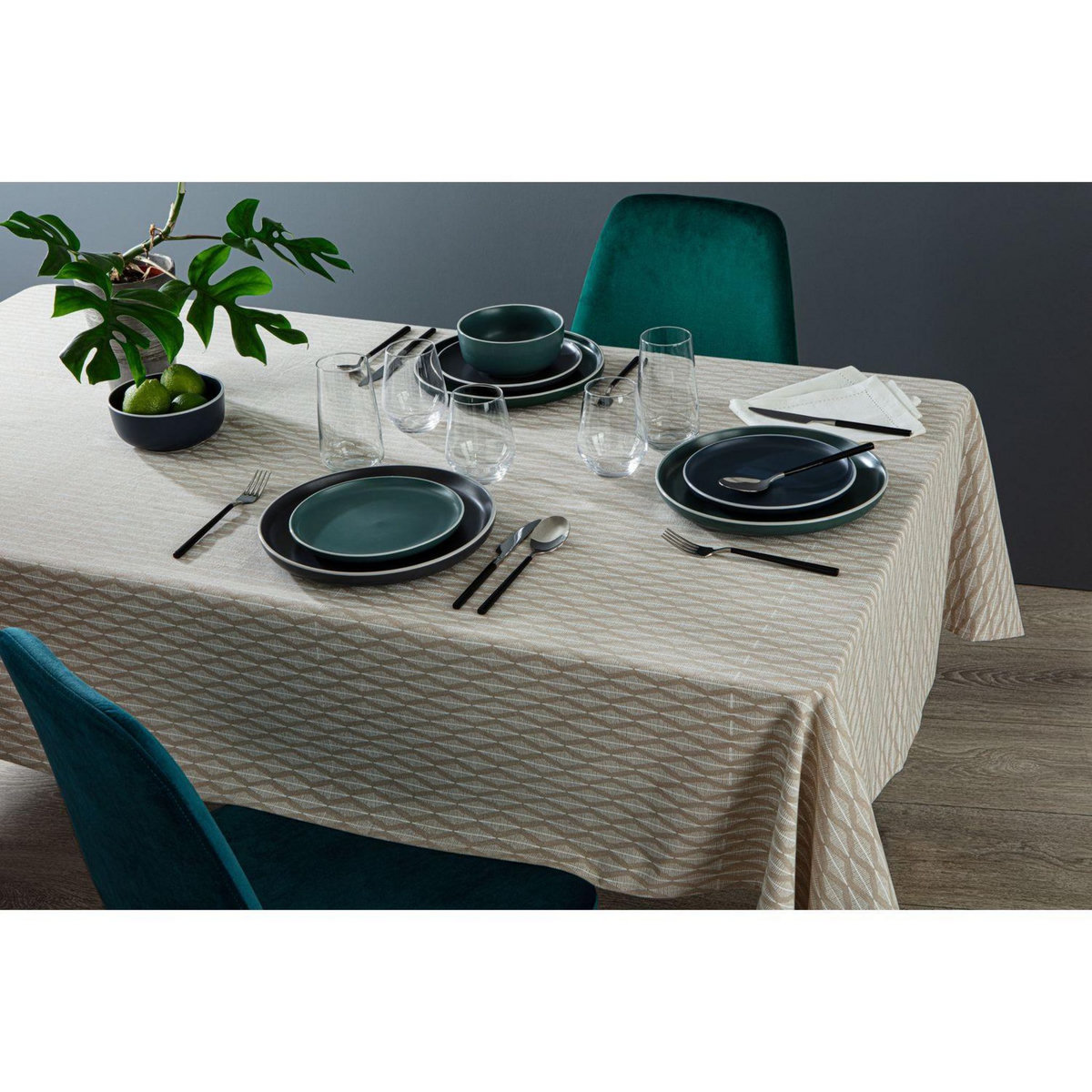 ATMOSPHERA Nappe rectangulaire Chambray Kadi