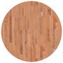 Voir la diapositive 2 : VIDAXL Dessus de table Ø80x1,5 cm rond bois massif de hetre