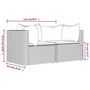 Voir la diapositive 6 : VIDAXL Canapes d'angle de jardin et coussins 2pcs Noir Resine tressee