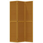 Voir la diapositive 4 : VIDAXL Cloison de separation 3 panneaux marron bois paulownia massif