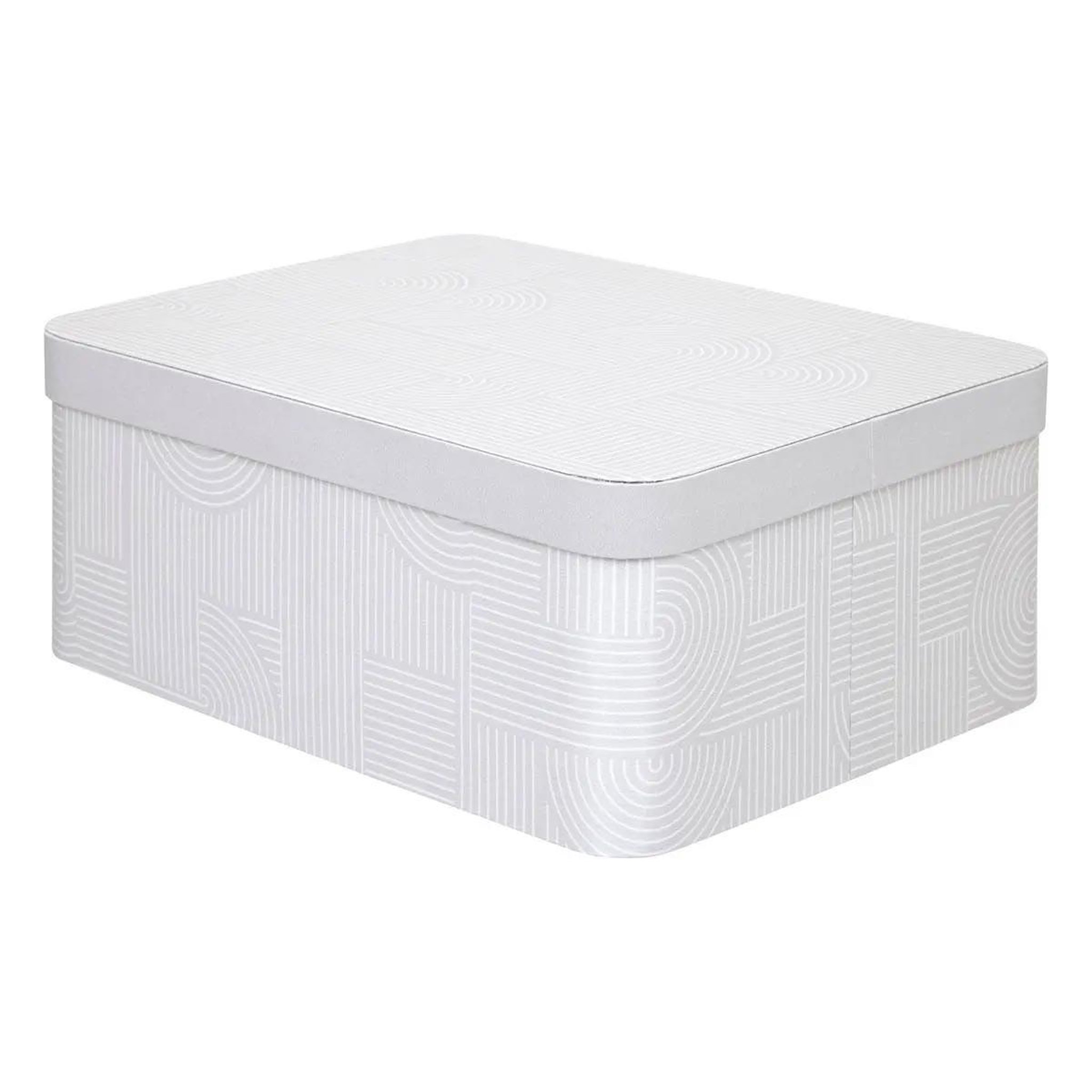 Voir la diapositive 2 : FIVE Lot de 4 boîtes déco  polybox  39cm beige