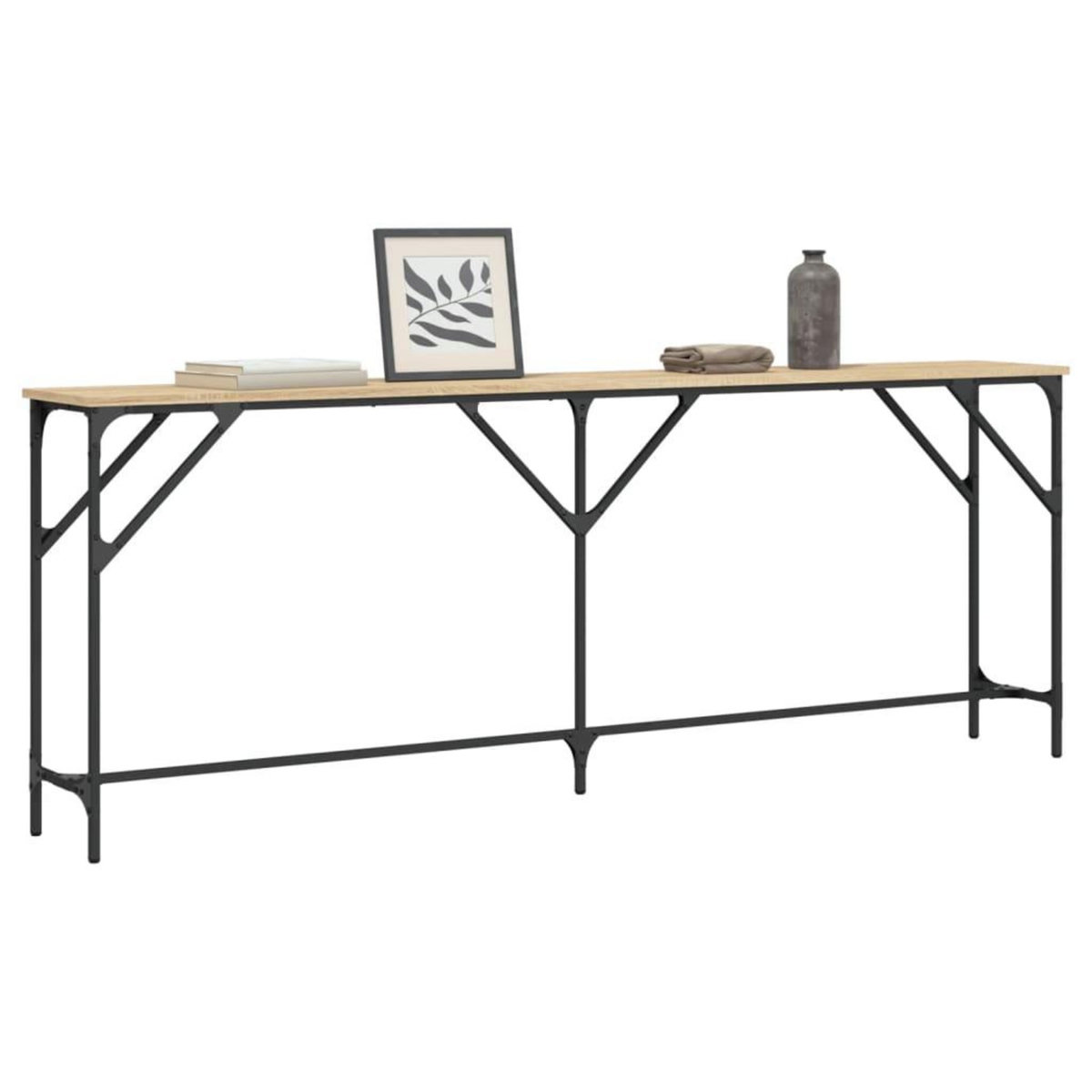 VIDAXL Table console chene sonoma 200x29x75 cm bois d'ingenierie
