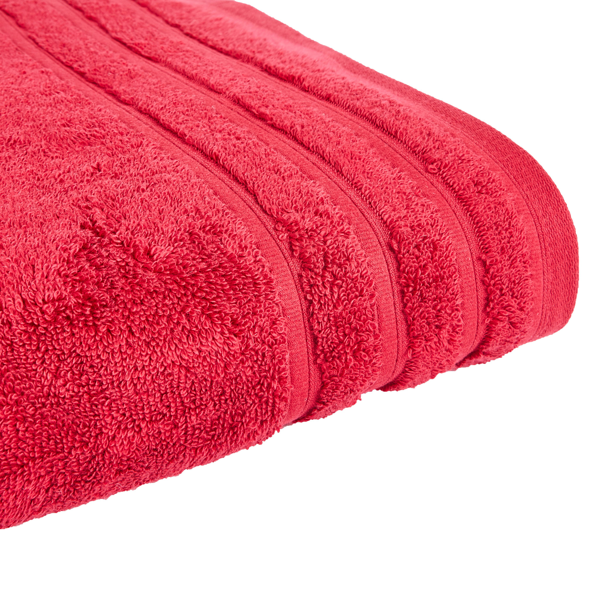 Voir la diapositive 2 : ACTUEL  Serviette de toilette unie en coton bouclé 500 gr/m2