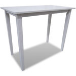VIDAXL Table de bar en bois Blanc