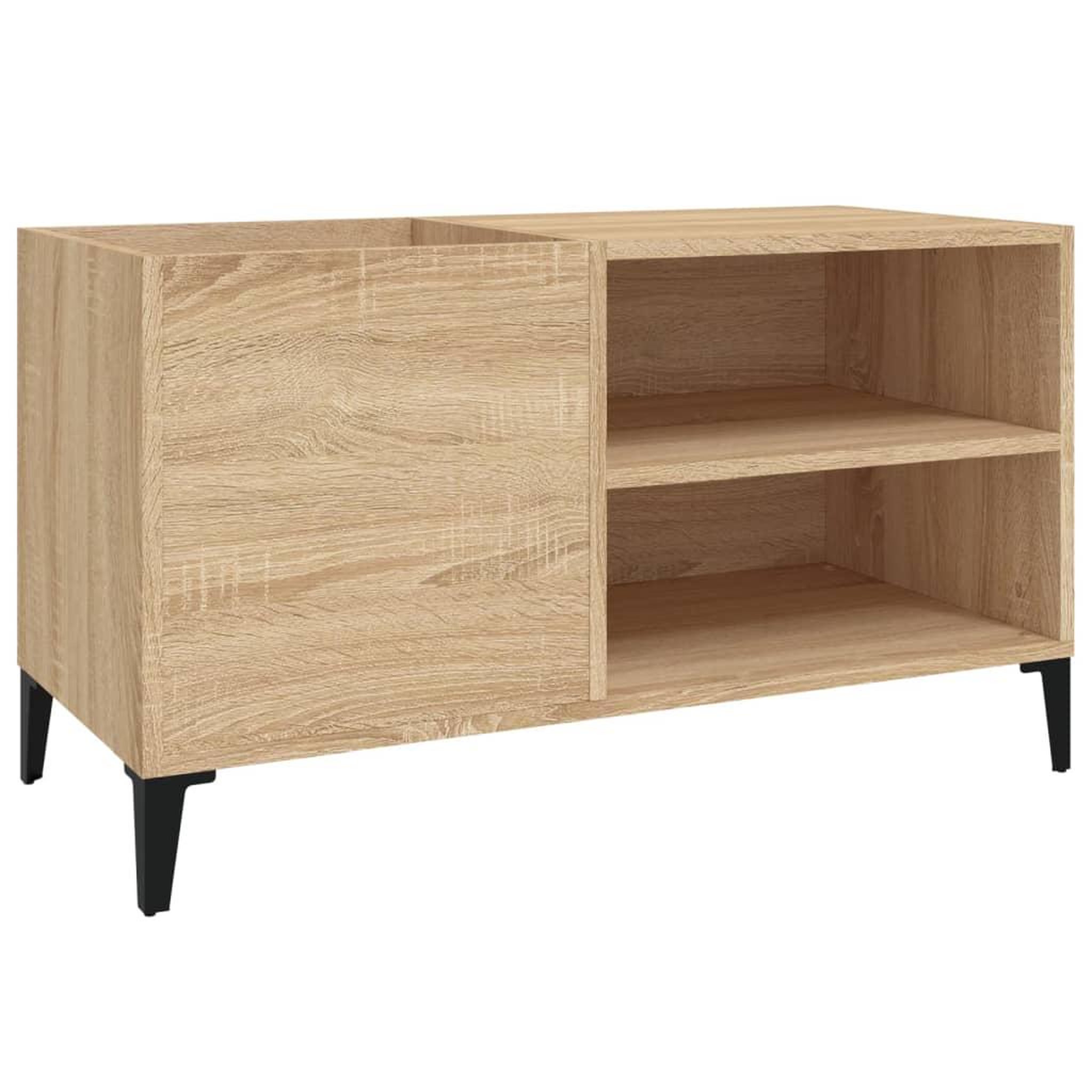 Voir la diapositive 2 : VIDAXL Armoire a disques chene sonoma 84,5x38x48 cm bois d'ingenierie